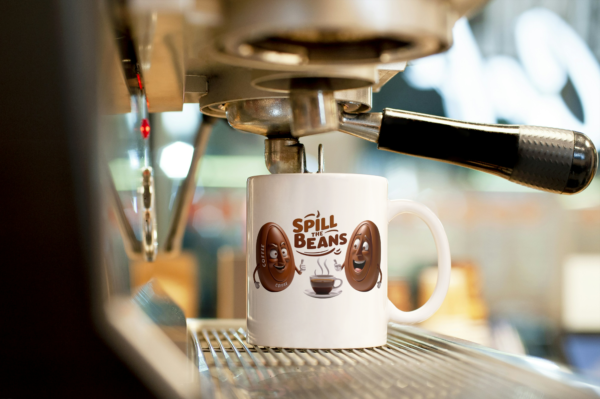 Spill the beans mug