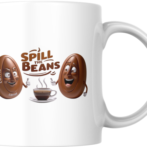 Spill the beans mug